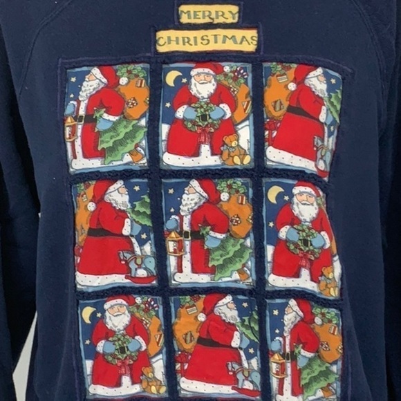 Christmas Sweatshirt Handcrafted Hanes Her Way VGU - Picture 2 of 9